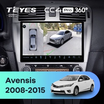 Штатная магнитола Teyes CC4 Pro 360 12/256 Toyota Avensis 3 (2008-2015) F1 (11")