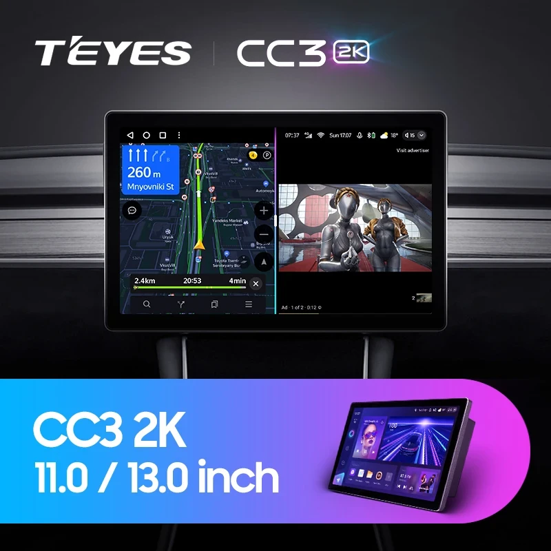 Магнитола Teyes CC3 2K 4/64 (13 дюймов)