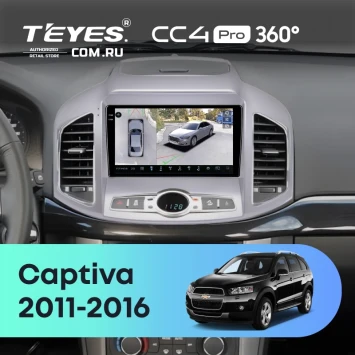 Штатная магнитола Teyes CC4 Pro 360 8/128 Chevrolet Captiva 1 C140 (2011-2016) F1