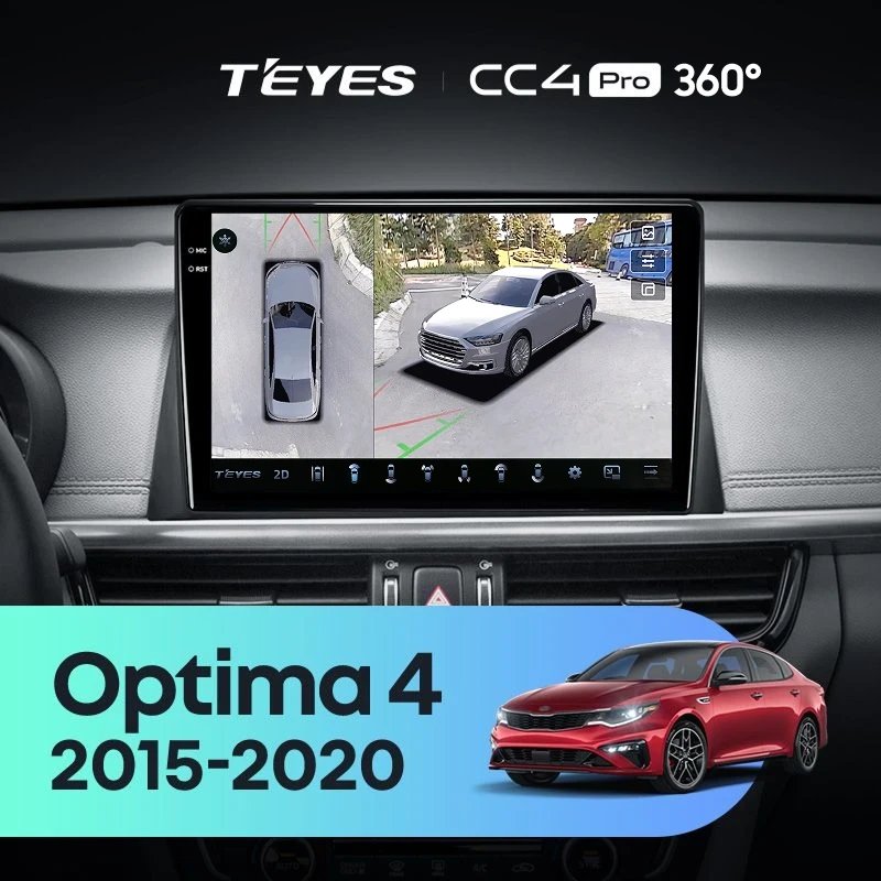 Штатная магнитола Teyes CC4 Pro 360 12/256 Kia Optima 4 JF (2015-2020) Тип-B