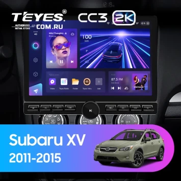 Штатная магнитола Teyes CC3 2K 6/128 Subaru XV (2011-2015) Тип-A (13" с кнопками)