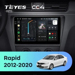 Штатная магнитола Teyes CC4 6/64 Skoda Rapid NH3 NH1 (2012-2020) (10 inch Universal)