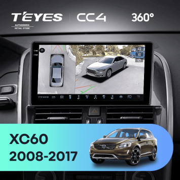 Штатная магнитола Teyes CC4 360 6/64 Volvo XC60 I 1 (2008-2017) Тип-A