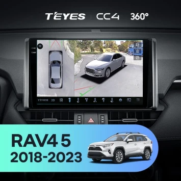Штатная магнитола Teyes CC4 360 8/128 Toyota RAV4 5 XA50 (2018-2023) F2 Тип-A