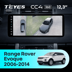 Штатная магнитола Teyes CC4 12.3" 360 6/64 Land Rover Range Rover Evoque (2011-2018) Тип-B