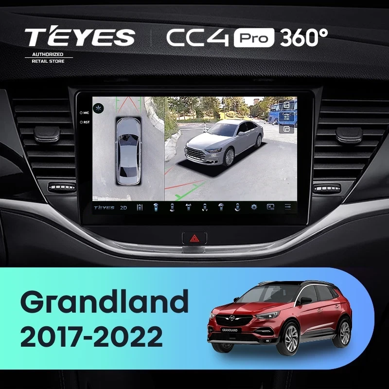 Штатная магнитола Teyes CC4 Pro 360 8/128 Opel Grandland (2017-2022) Тип-B