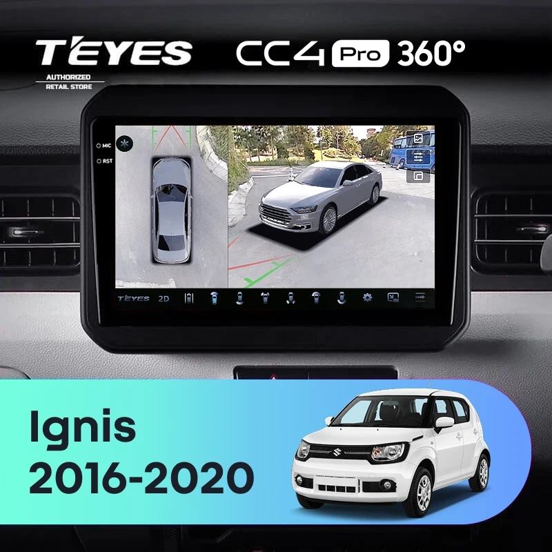 Штатная магнитола Teyes CC4 Pro 360 12/256 Suzuki Ignis (2016-2020)
