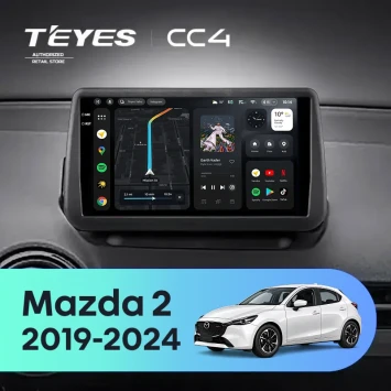 Штатная магнитола Teyes CC4 8/128 Mazda 2 DJ (2019-2024) (0din)