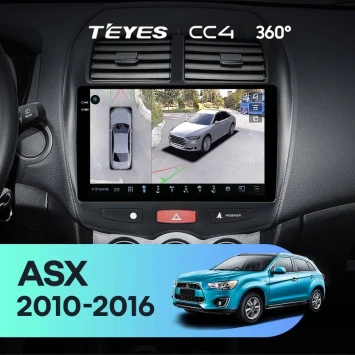 Штатная магнитола Teyes CC4 360 6/64 Mitsubishi ASX 1 (2010-2016) F1 Тип-B