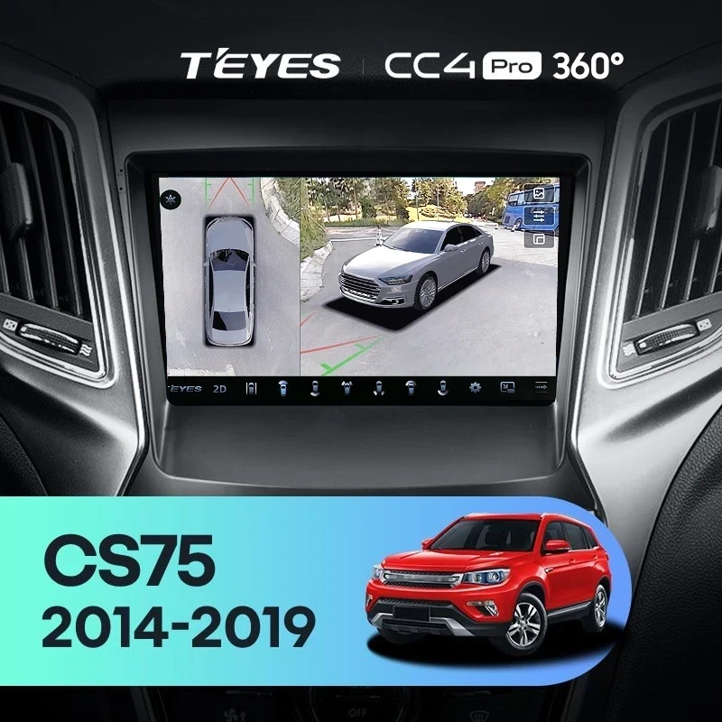 Штатная магнитола Teyes CC4 Pro 360 8/128 Changan CS75 (2014-2019)