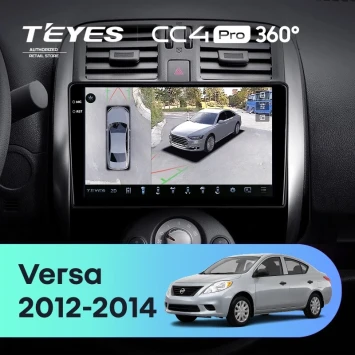 Штатная магнитола Teyes CC4 Pro 360 8/128 Nissan Sunny Versa C17 (2012-2014)