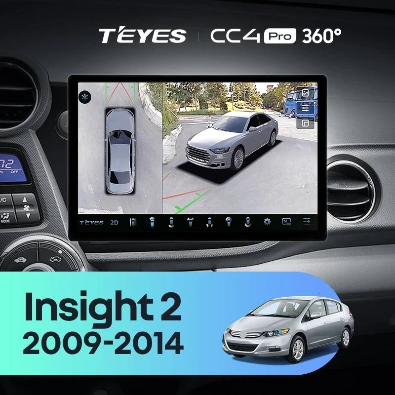 Штатная магнитола Teyes CC4 Pro 360 8/128 Honda Insight 2 LHD (2009-2014) (13")