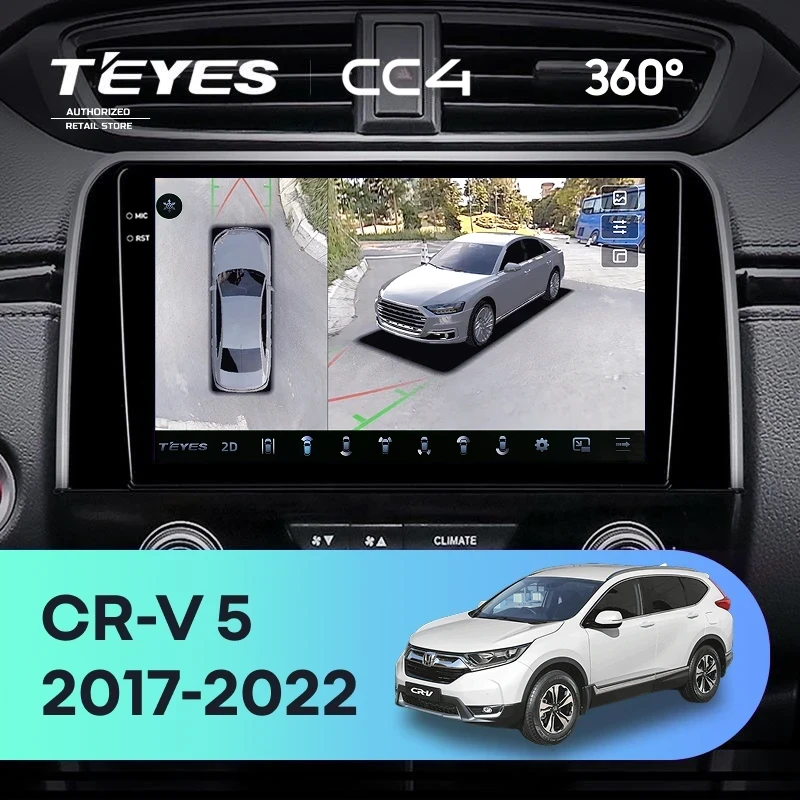 Штатная магнитола Teyes CC4 360 6/64 Honda CR-V 5 RT RW (2017-2022)