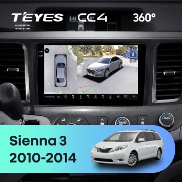 Штатная магнитола Teyes CC4 360 6/64 Toyota Sienna 3 XL30 (2010-2014)