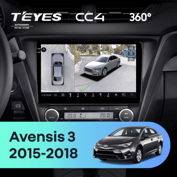 Штатная магнитола Teyes CC4 360 8/128 Toyota Avensis 3 (2015-2018) F2