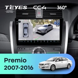 Штатная магнитола Teyes CC4 360 8/128 Toyota Premio (T260) (2007-2016) Правый руль