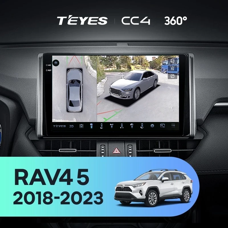 Штатная магнитола Teyes CC4 360 8/128 Toyota RAV4 XA50 (2018-2023) F1