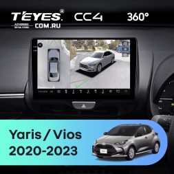 Штатная магнитола Teyes CC4 360 8/128 Toyota Yaris (2020-2023) Правый руль