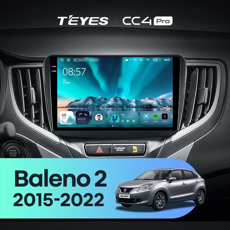 Штатная магнитола Teyes CC4 Pro 8/128 Suzuki Baleno 2 (2015-2022)