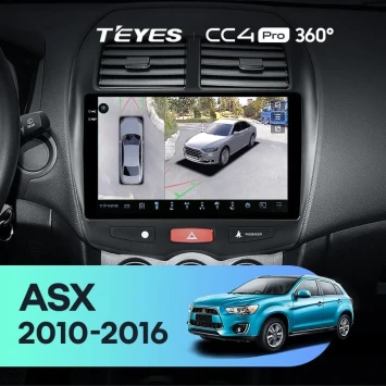 Штатная магнитола Teyes CC4 Pro 360 12/256 Mitsubishi ASX 1 (2010-2016) F1 Тип-B