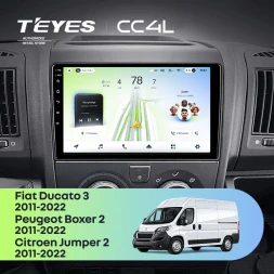 Штатная магнитола Teyes CC4L 4/64 Fiat Ducato 3 (2011-2022) Тип-A (0din)
