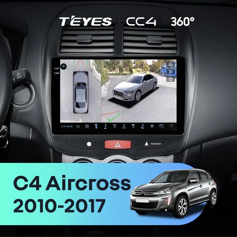 Штатная магнитола Teyes CC4 360 6/64 Citroen C4 Aircross (2010-2017) F1 Тип-B