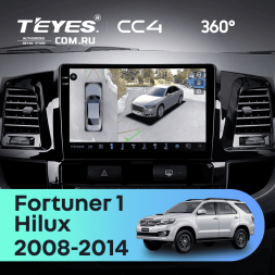 Штатная магнитола Teyes CC4 360 8/128 Toyota Hilux (2008-2014) F1