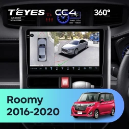Штатная магнитола Teyes CC4 360 8/128 Toyota Roomy (2016-2020) Правый руль