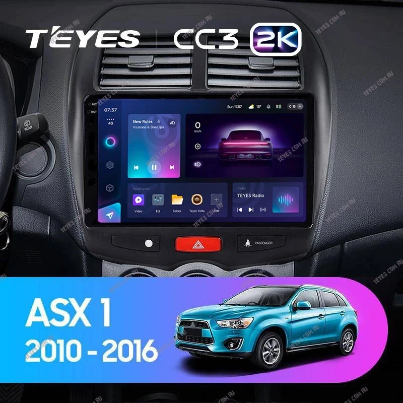 Штатная магнитола Teyes CC3 2K 360 6/128 Mitsubishi ASX 1 (2010-2016) F1 Тип-B