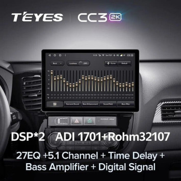 Штатная магнитола Teyes CC3 2K 4/32 Mitsubishi Pajero 4 V80 V90 (2006-2024) (13")