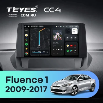 Штатная магнитола Teyes CC4 6/64 Renault Fluence 1 (2009-2017) (0din)