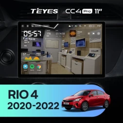 Штатная магнитола Teyes CC4 Pro 8/128 Kia Rio 4 IV FB (2020-2022) (11")