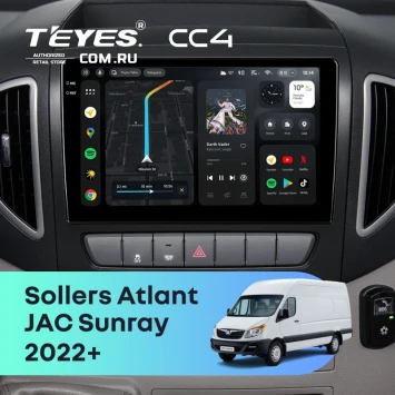 Штатная магнитола Teyes CC4 8/128 JAC Sunray (2022-2026)