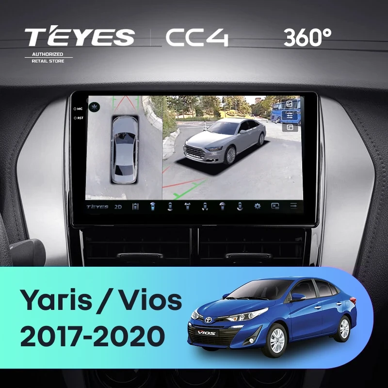 Штатная магнитола Teyes CC4 360 6/64 Toyota Yaris (2017-2020) F1