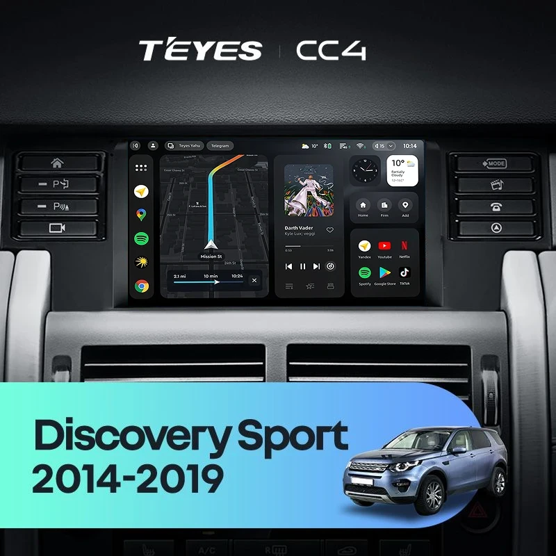 Штатная магнитола Teyes CC4 6/64 Land Rover Discovery Sport (2014-2019)