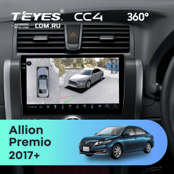 Штатная магнитола Teyes CC4 360 8/128 Toyota Premio (T260) (2017-2021)