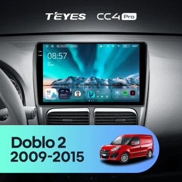 Штатная магнитола Teyes CC4 Pro 8/128 Fiat Doblo 2 263 (2009-2015)