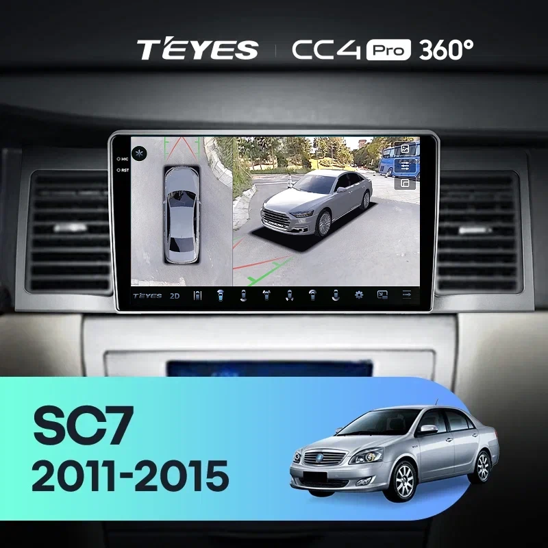 Штатная магнитола Teyes CC4 Pro 360 8/128 Geely SC7 (2011-2015)