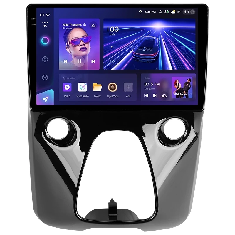 Переходная рамка Peugeot 108 / Toyota Aygo B40 (2014-2021) (10")
