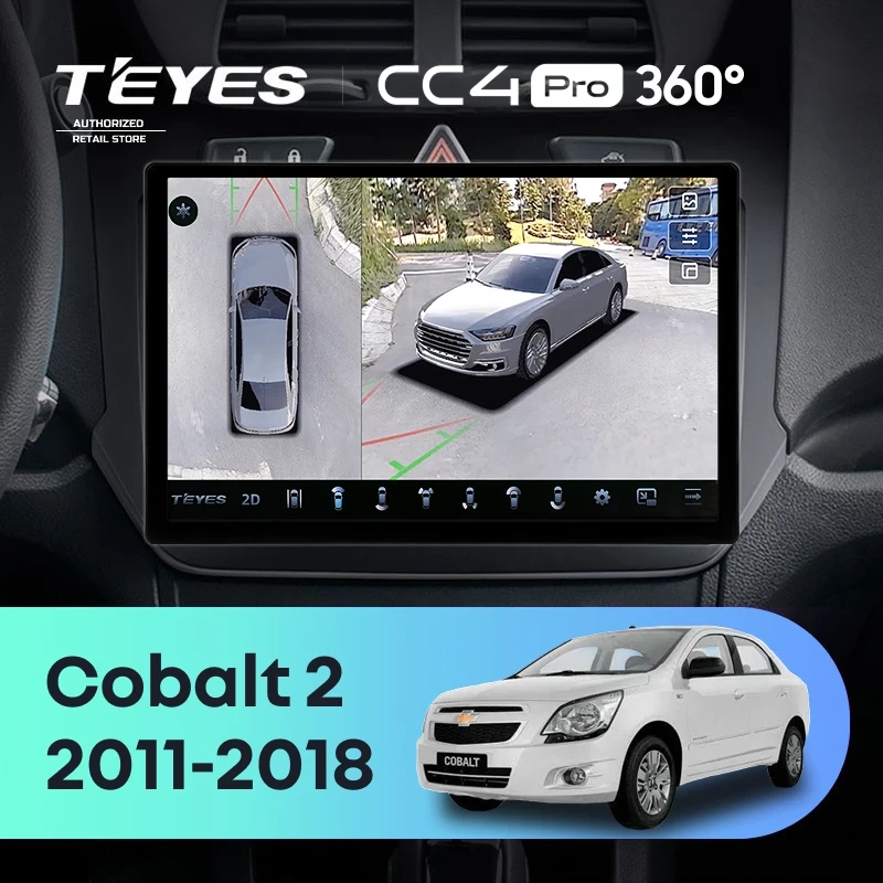 Штатная магнитола Teyes CC4 Pro 360 12/256 Chevrolet Cobalt 2 (2011-2018) (11")
