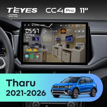Штатная магнитола Teyes CC4 Pro 12/256 Volkswagen Tharu (2021-2026) (11")