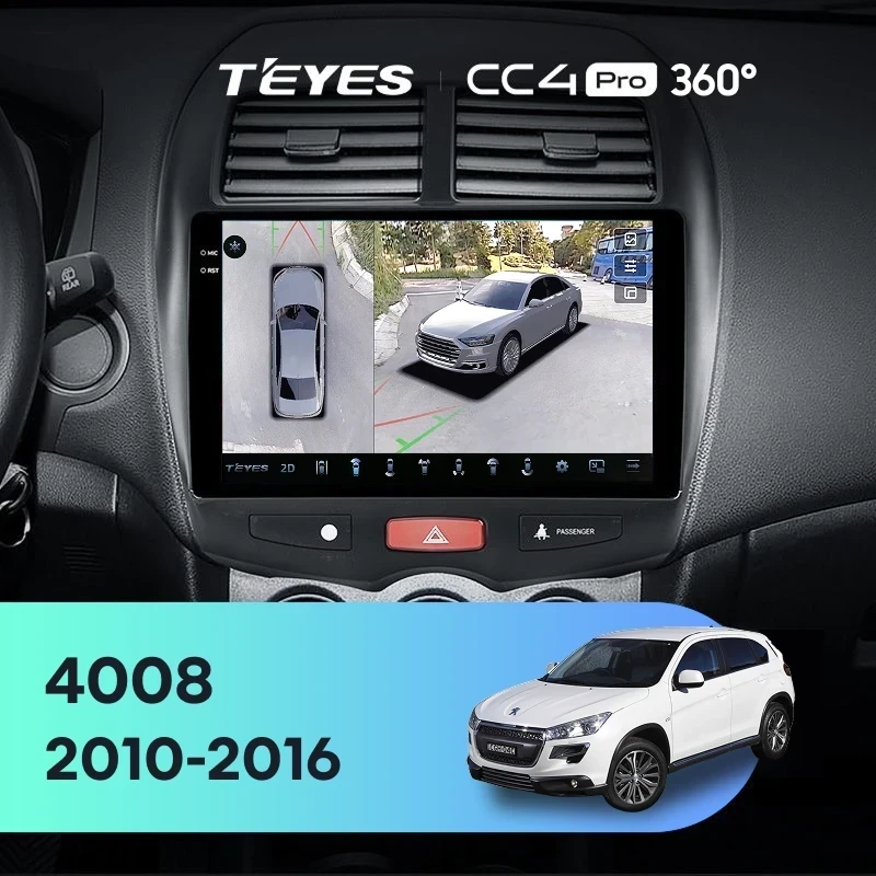 Штатная магнитола Teyes CC4 Pro 360 8/128 Peugeot 4008 (2010-2016) F1 Тип-B