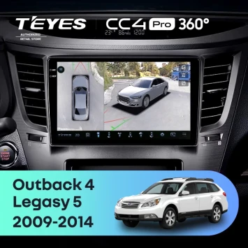 Штатная магнитола Teyes CC4 Pro 360 12/256 Subaru Legacy 5 (2009-2014)