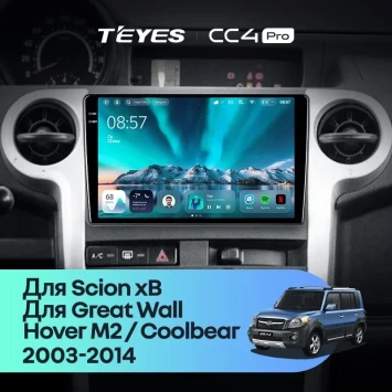 Штатная магнитола Teyes CC4 Pro 12/256 Scion xB (2003-2007)