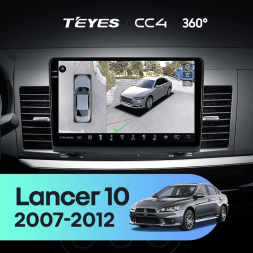 Штатная магнитола Teyes CC4 360 6/64 Mitsubishi Lancer 10 CY (2007-2012) Тип-A