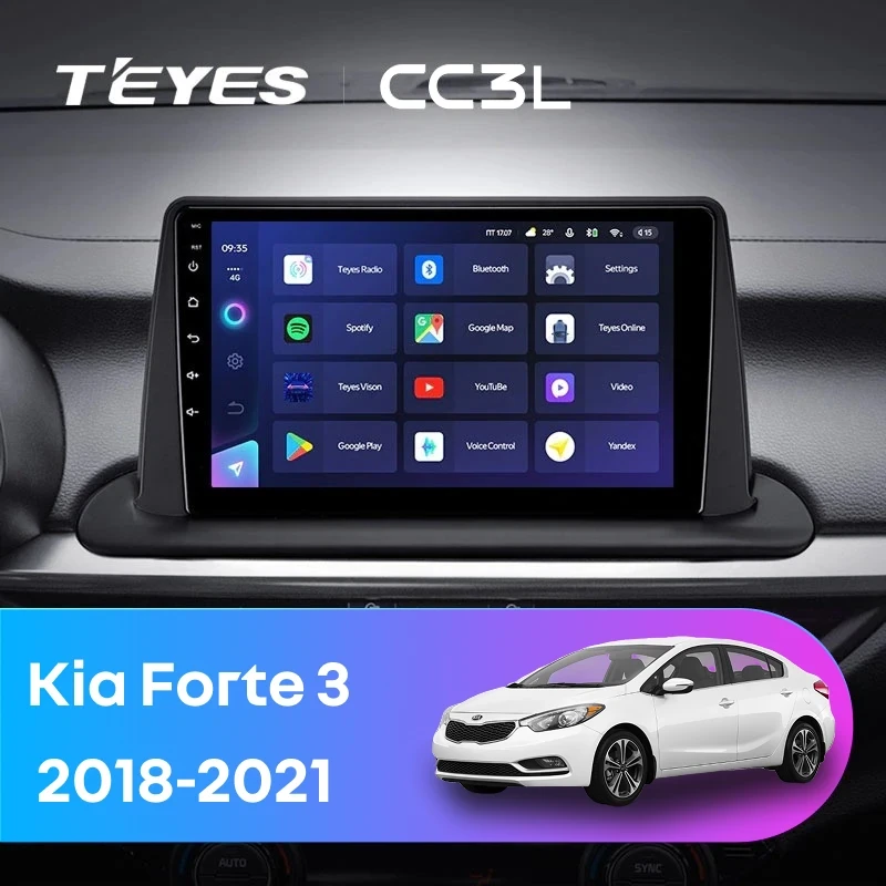 Штатная магнитола Teyes CC3L 4/32 Kia Forte 3 (2018-2021)