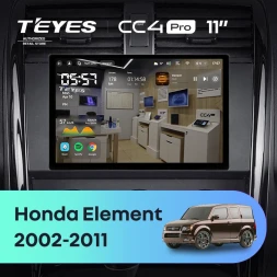 Штатная магнитола Teyes CC4 Pro 12/256 Honda Element YH (2002-2011) (11")