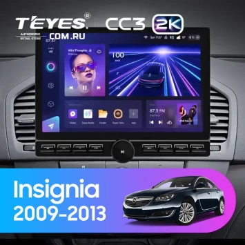 Штатная магнитола Teyes CC3 2K 6/128 Opel Insignia (2009-2013) (13" с кнопками)