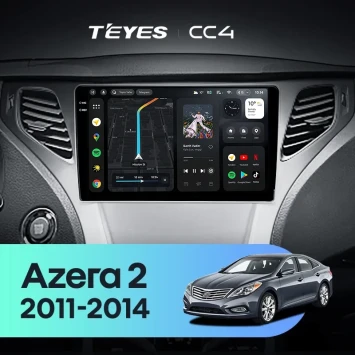Штатная магнитола Teyes CC4 6/64 Hyundai Azera 2 (2011-2014) F1
