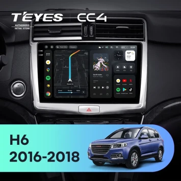 Штатная магнитола Teyes CC4 8/128 Haval H6 (2016-2018)